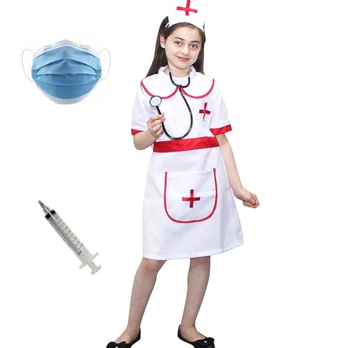 Kids Medical Nurse Uniform Dress